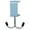 Blue, variant on 1 Desk Edge Hook, Blue Desk Bag Hanger Double Hooks Headphone Holder Desk Clamp Adjustable Thickness