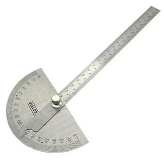 Tiyuyo 90 Right Angle Stainless Steel Triangle Ruler Woodworking Drawing Tools (S), Size: Small