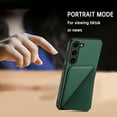 thumbnail image 5 of Case Compatible with Samsung S24 Plus,Wallet Case with Hidden Card Holder, withKickstand Card Slots Classic PU Cowhide Leather Cover for Men Women Girls for Samsung Galaxy S24 Plus,green, 5 of 10