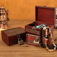 thumbnail image 6 of Lierteer Vintage Wooden Storage Box With Buckle Jewelry Storage Box Organization Box D, 6 of 9