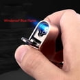 thumbnail image 3 of Blue Flame Windproof Lighters, Metal Cigar Lighter, Refillable Butane Lighter, Good Helper for Cigar Candle Camping, Adjustable Flame Lighter, Men's Gift(Black), 3 of 7