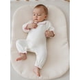 thumbnail image 5 of BemeyourBBs Baby Girls Jumpsuit Romper Newborn Coming Home Outfit Long Sleeve Doll Collar Frills Romper Fall Winter Spring Baby Essentials Clthes, 5 of 9