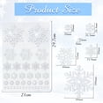 thumbnail image 2 of Pegatinas de copos de nieve Outus Glitter Winter Frozen, 39 unidades, 2 of 6