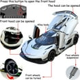thumbnail image 2 of Coche de juguete Therina Koenigsegg Jesko 1/24 de aleación blanca con sonido, 2 of 6