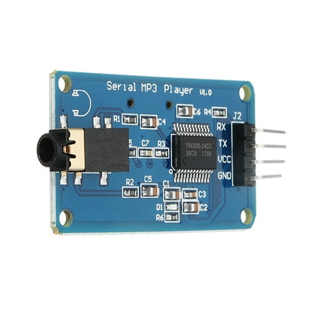 YX6300 UART TTL Serial Control MP3 Music Player Module Support Micro SD ...