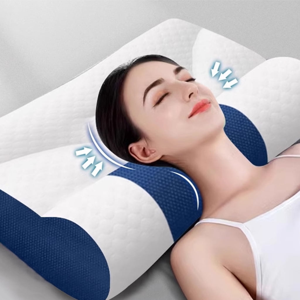 ROZYARD Cooling Cervical Support Pillow Breathable Fabric Cervical Neck Pillows