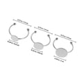 thumbnail image 2 of HONMEET 30Pcs Blank Rings Base Silver Flat for Creation Adjustable Diy Projects, 2 of 8