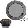 thumbnail image 3 of HUGFEGWE Rain Mesh Screen, Rainwater Barrel Debris, Filter for Rain Barrel, Black Rain Water Collection Bucket Netting Cover with Adjustable Drawstring for Prevents Mosquitoes Leaves Debris, 3 of 8