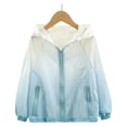 thumbnail image 3 of Mangas de Protección Solar Chaqueta de Protección Uv con Capucha para Niños, Verano Delgado Mediano a Tamaño Grande, 3 of 7