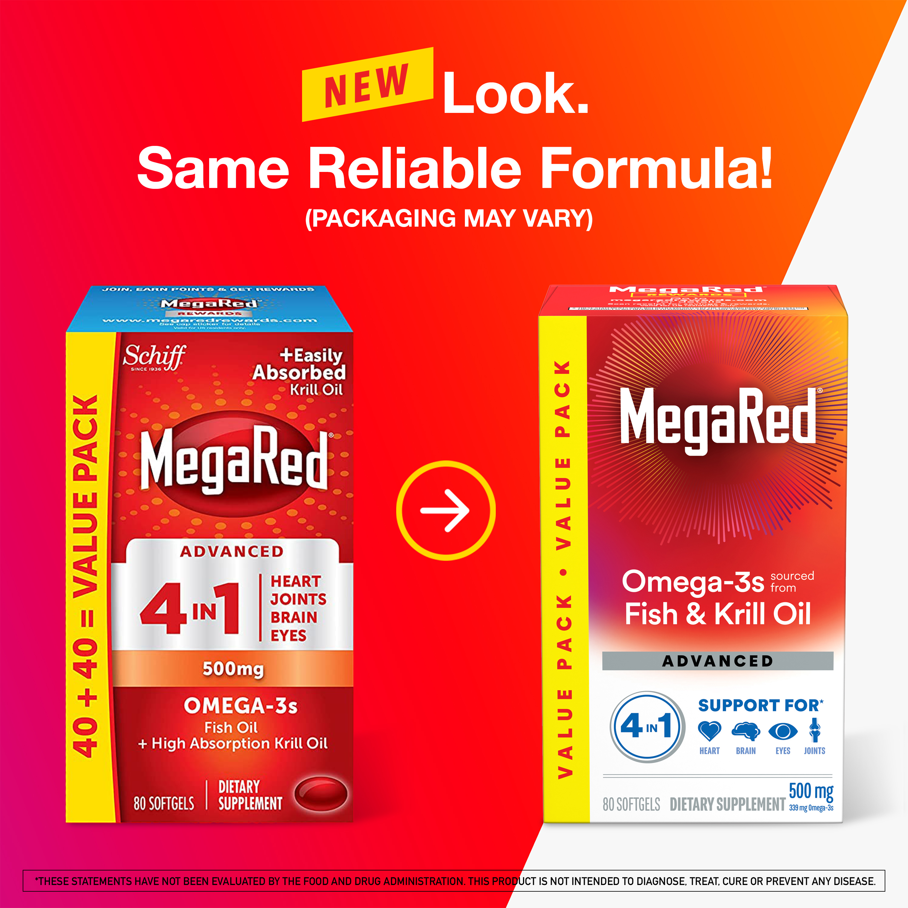 MegaRed Advanced 4in1 500mg, 80 Softgels - image 5 of 7