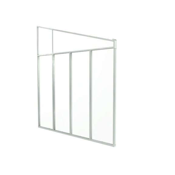 Canopia by Palram Feria 10' x 1' Clear Acrylic Sidewall Awning, Weather Resistant