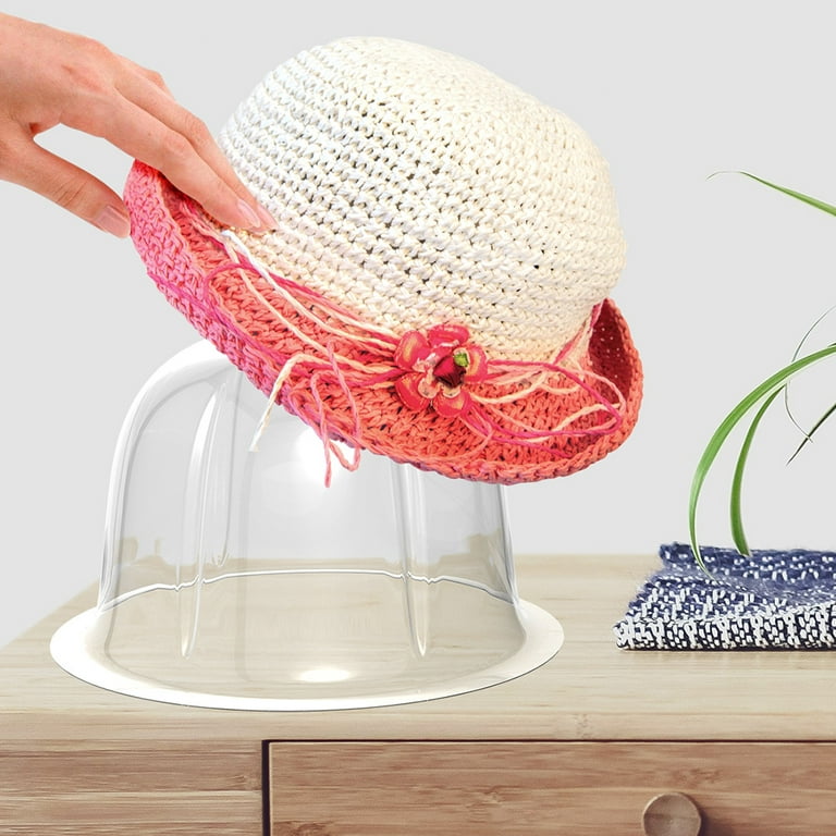 12 Pcs Transparent Round Hat Holder Hat Insert Hat Rack Stand Hat Display Cap Inner Support Travel Hat Holder Walmart
