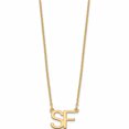 thumbnail image 2 of Ss/Gold Plated Sterling Silver/Gold-Plated Large 2 Necklace (18 X 15.17) Made In United States -Jewelry By Sweet Pea, 2 of 6
