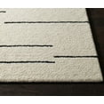 thumbnail image 4 of Minimalist Vertical Line Area Rug – Hand-Tufted Cream & Black Wool Carpet for Modern Living Room or Bedroom – Universal Carpets, 4 of 5