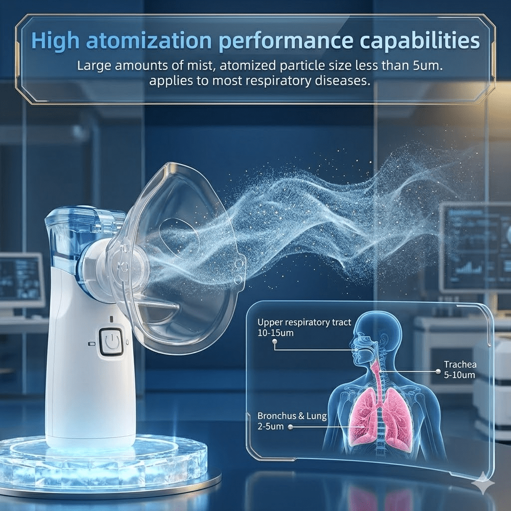 LYMAYTER® Portable Humidifier USB/Battery Portable Handheld Compressor Steam Inhaler