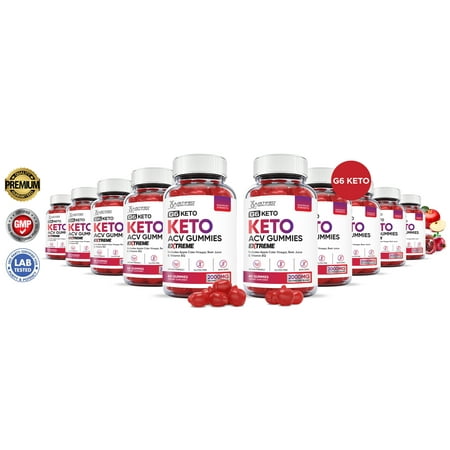 (10 Pack) G6 Keto Extreme ACV Gummies 2000mg Dietary Supplement 600 Gummys