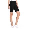 thumbnail image 3 of Women's Casual Solid Elastic High Waist Stretch Biker Shorts (Pack of 4), 3 of 5