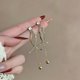 thumbnail image 4 of Pendientes de perlas con fleco Xihbxyly elegantes y largos, 4 of 6