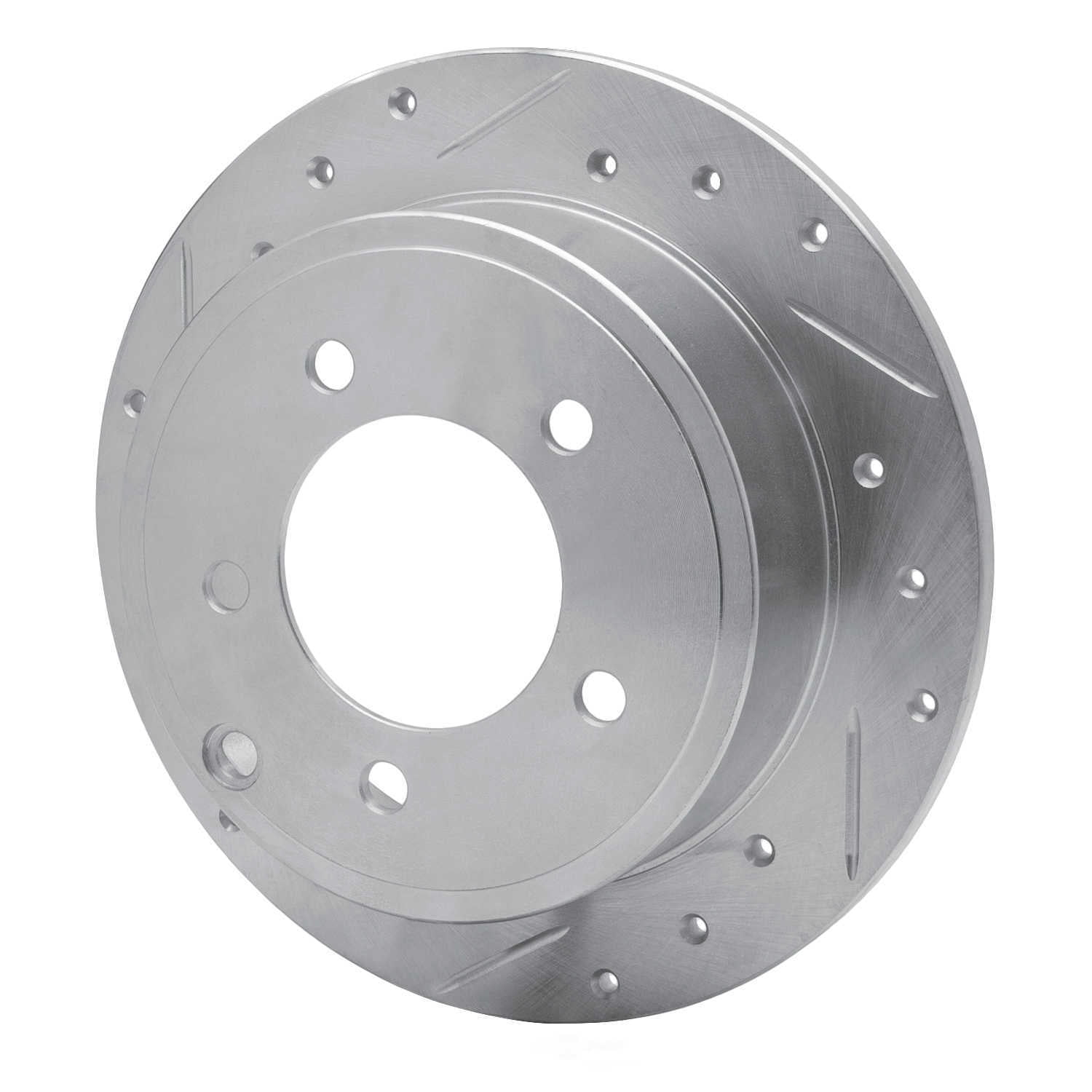 Dynamic Friction Company 631-39022L DFC Brake Rotor - Drilled And Slotted - Silver