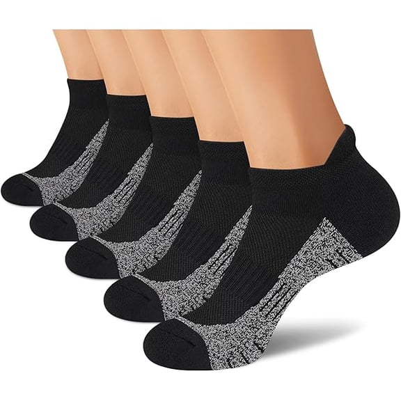 Eryueer Ankle Socks for Women - Athletic Low Cut Running Cushioned Socks (3-5 Pairs)