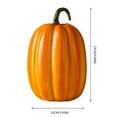 thumbnail image 4 of 6 Inch Fake Pumpkin Resin Decoration – Realistic Artificial Halloween Pumpkin for Indoor/Outdoor Fall, Thanksgiving, and Harvest Décor – Lightweight & Unbreakable Craft Pumpkin, 4 of 6