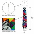 thumbnail image 6 of In the Breeze 5270 — Geometric Black & White 40-inch Illusion Windsock — Abstract Decor, Embroidered Details, Fully Printed Tails, 6 of 6