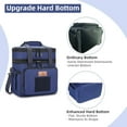 thumbnail image 6 of Holuxer Double Deck Tactical Lunch Bags, Large Expandable Insulated Lunch Box, Durable Waterproof Leakproof Cooler Bag for Adults/Men/Women/Work Outdoor Beach Trips, 20 Cans/16 L, Blue, 6 of 10