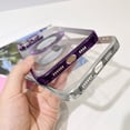 thumbnail image 6 of Magnetic Clear Case for iPhone 13 Pro Max with Camera Lens Protector Strong Magnetic Case Compatible with MagSafe Military Grade Drop Protection Case Cover 6.7 Inch - Silvery, 6 of 12