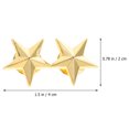 thumbnail image 2 of WORGEOUS 12pcs Star Shape Badges Sapa Pins Calificación de estrellas Insignias Partes Disfraz Decoraciones, 2 of 7