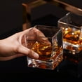 thumbnail image 6 of Viski Braque Rocks Glasses, Whiskey Drinkware Home Bar Gifts, 10oz Set of 2, 6 of 12