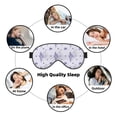 thumbnail image 7 of Xecao Stripes and Sprigs of Lavender for Soft Fluffy Sleeping Blindfold, Nap eye cover tailored for the utmost comfort for girls, women, kids, and adults., 7 of 7