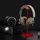 thumbnail image 5 of Soporte para auriculares, soporte para auriculares de madera de nogal y aluminio, soporte para auriculares para juegos de nogal natural con base fuerte y pesada para todos los tamaños de auriculares (, 5 of 5