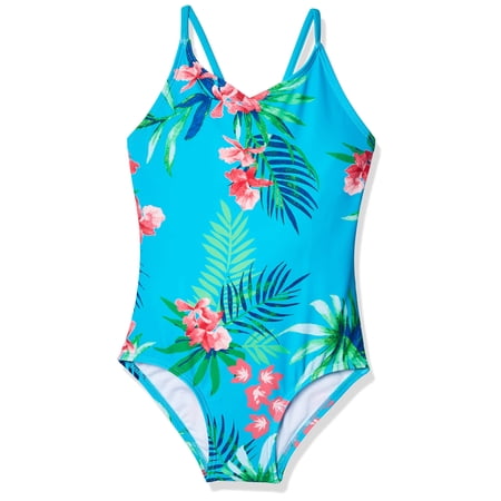 Kanu Surf Tuta Da Surf Bambina Big Daisy Beach Sport - Intero Rosa A Pois Con Protezione UPF 50+, Taglie 2-14 Anni, Morbido Nylon Tricot - 2
