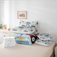 thumbnail image 6 of Catabedysis Farm Animals ABC Print A 7-Piece Twin Bedding,Personalized Monogrammed Gifts Bedding Comforter Set,Colorful Stars Reversible For Boys, 6 of 7