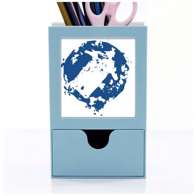 Arrow Design Simple Motif Illustration Rond Organisateur de Fournitures de Bureau Porte-Stylo Carte