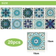 thumbnail image 2 of Pegatinas para azulejos resistentes al agua y duraderas, decoración de PVC estilo mosaico para la pared del baño o la cocina, fácil instalación, hermoso diseño, transformación DIY (2 juegos), 2 of 6
