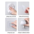 thumbnail image 1 of Gancho creativo para llaves de gato Colgadores para puerta de dormitorio sin costuras Gancho de pared (blanco) Ndcxsfigh Libre de BPA, 1 of 3