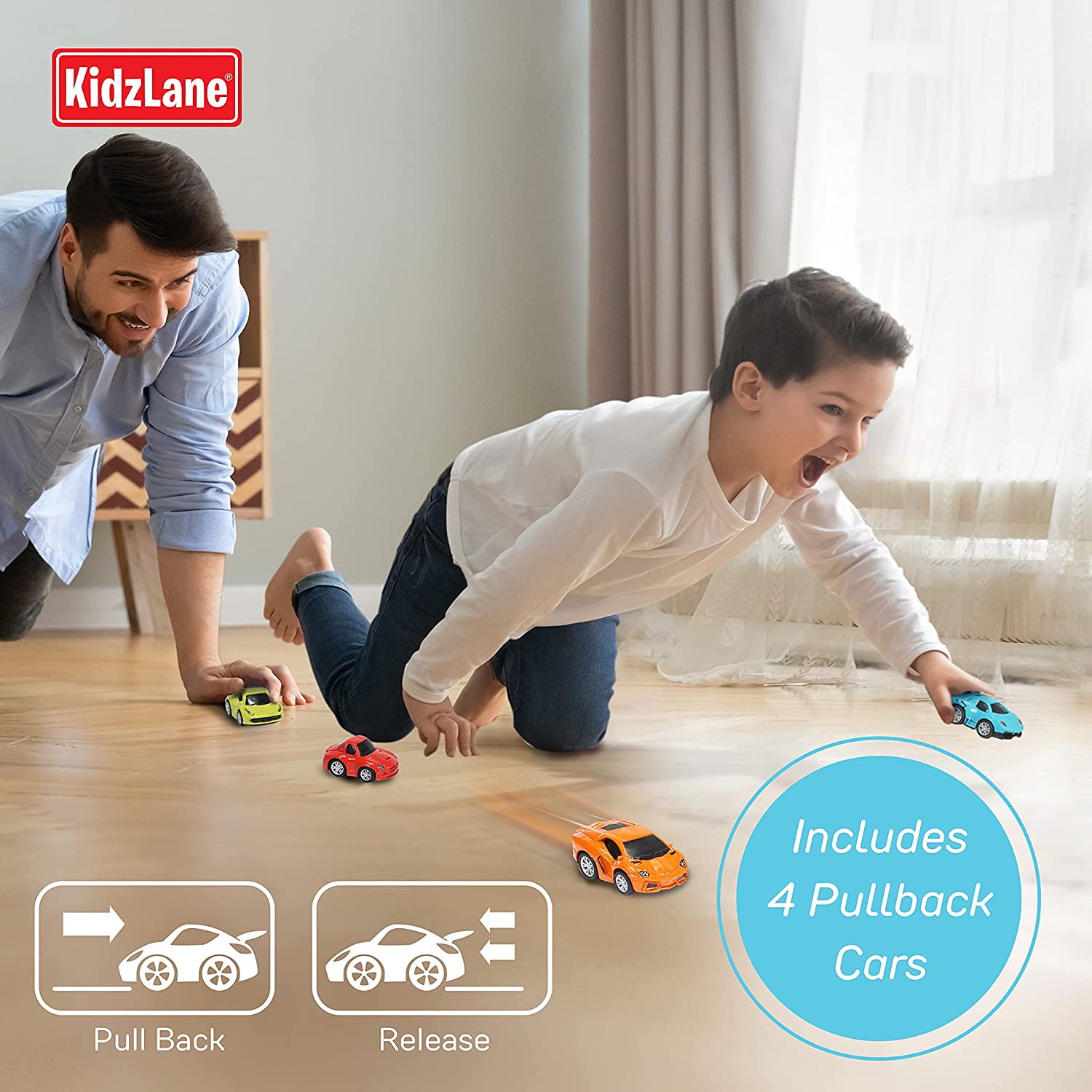 Buy Kidzlane Diecast Metal Pullback Cars FrictionPowered Toy Cars
