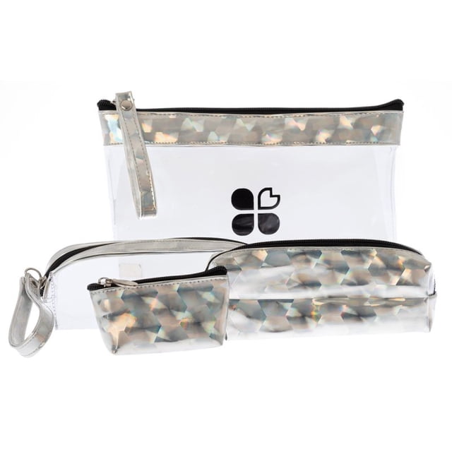 Set 4 Cosmetiquera Lover 9494-2 Plata Lover Cosmetiqueras 9494-2