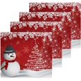 thumbnail image 2 of SKYSONIC Christmas Snowman Cotton Washcloths Set of 2, Highly Absorbent Soft Fingertip Towel for Bathroom, Gym, Hotel and Spa, 12 x 12 Inch, 2 of 7