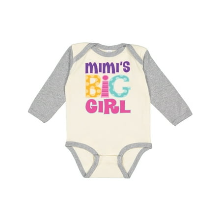 

Inktastic Mimi Grandma Big Girl grandchild Gift Baby Girl Long Sleeve Bodysuit