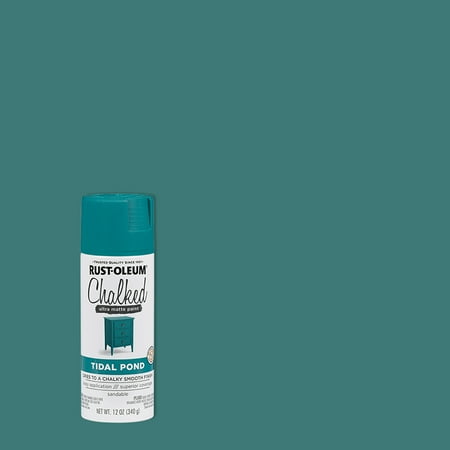 6 Pack, Tidal Pond , Rust-Oleum Ultra Matte Chalked Spray Paint, 12 oz