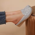 thumbnail image 6 of Willtoo Orthopedic Dress Shoes for Women Arch Support Work Shoes Wide Non Slip Slip on Work Shoes Knitted Mesh Stretch Comfortable 2026 New Foam Shoes, 6 of 6