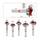 thumbnail image 4 of Kit 5 Pcs Broca Bloosom  Para Bisagra Forstner 15-35 Mm Madera Con Tope Rojo, 4 of 4