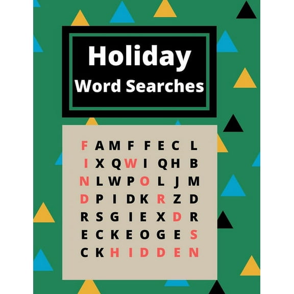 Holiday Word Search: Puzzle Game for Kids, (Paperback)