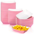 thumbnail image 1 of Bandejas desechables para comida Yinkin Paper Boat, 200 unidades (1 kg, color rosa), 1 of 6