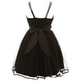thumbnail image 4 of Little Girls Dress Set 2 PCS Jacket Rhinestones Glitter Flower Girl Dress Clothing Set Black 4 (J21KS44), 4 of 4