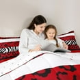 thumbnail image 5 of Feelyou Leopard Print Teen Twin Comforter Sets, Zebra Cheetah Wildlife Bedding Set, 2pcs, 5 of 8