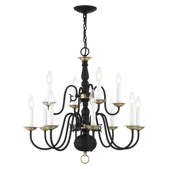 Livex Lighting - Williamsburgh - 12 Light Chandelier in Traditional Style - 26