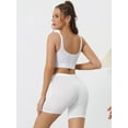 thumbnail image 2 of DARING DIVA Women's Mid-Thigh Boxer Underwear Full Coverage Boyshorts S White, 2 of 6